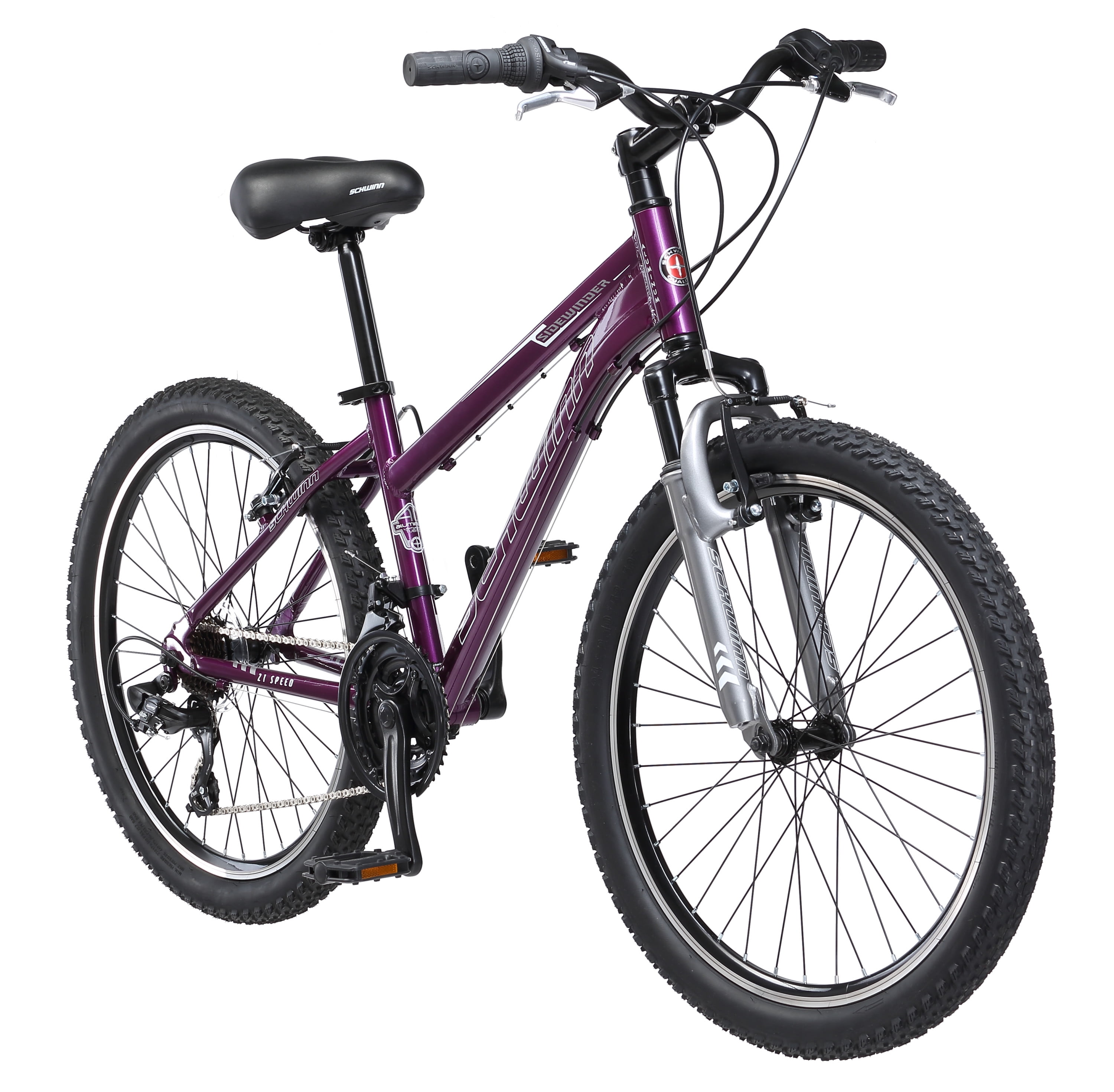 Schwinn 24" Girls Sidewinder Purple Mountain Bike - Walmart.com