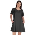thumbnail image 1 of Inkmeso Robe Balançoire avec Poches T-shirt en Coton d'Été pour Femme, 1 of 7
