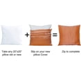 thumbnail image 3 of Home Soft Things Jacquard Throw Pillow Cover and Valance Set - Chevron - Burnt Orange - 56" x 19" / 20" x 20", 3 of 3