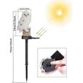 thumbnail image 4 of 1PC Garden Solar Light Outdoor Decor, Resin Owl Solar LED Light with Stake, Animal Waterproof Light 26-27s, 4 of 4