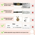 thumbnail image 6 of Unique Bargains Cat Collar Adjustable Breakaway Feature PU Cat Collar Breakaway with Bell Black, 6 of 7