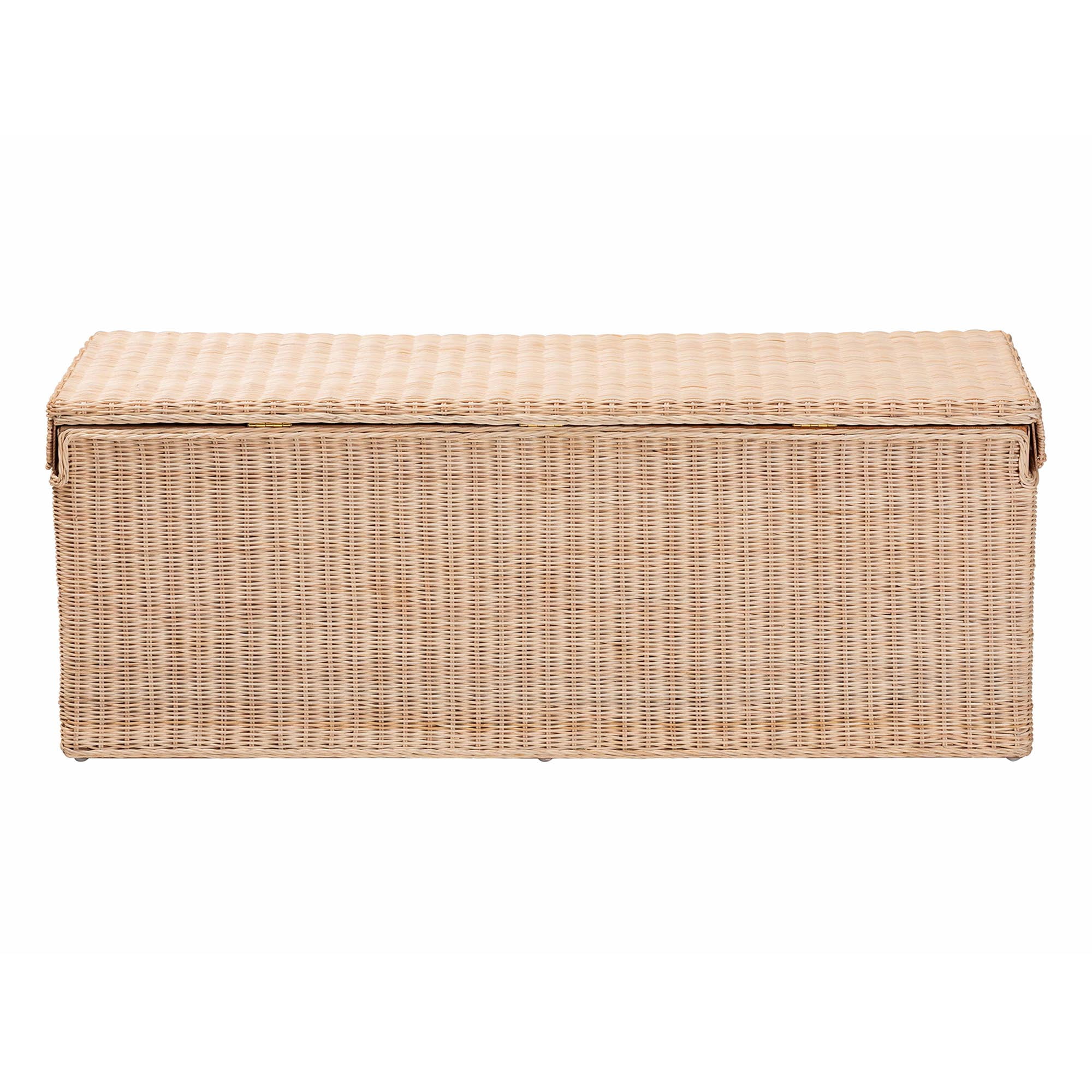 bali & pari Damita Boho Storage Bench, 18"H, Natural