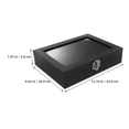 thumbnail image 2 of IBASETOY Black Transparent Lapel Pin Display Case Organizer for Badge Medal Jewelry Collection, 2 of 8