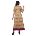 thumbnail image 3 of Moomaya Robe Kurti Tunique Longue Ligne A pour Femmes, Manches au Coude, Kurti Décontractée Imprimée, 3 of 5