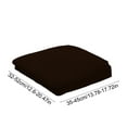 thumbnail image 2 of Hiroekza Soft Stretch Spandex Seat Covers 15x15in Corn Grain Texture Washable Removable for Office Dining Room Bar Wedding Chair Deep Coffee, 2 of 6