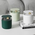 thumbnail image 2 of Visland 1 Set Desktop Dustbin with Rubbish Bag Large Opening Push Type Plastic Hidden Disposal Pouch Design Creative Mini Waste Bin for Hotel, 2 of 7
