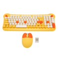 thumbnail image 1 of 2.4GHz Wireless Keyboard and Mouse Combo, Compatible with Windows 98, 7, 8, 10 and 11, Yellow, 1 of 4