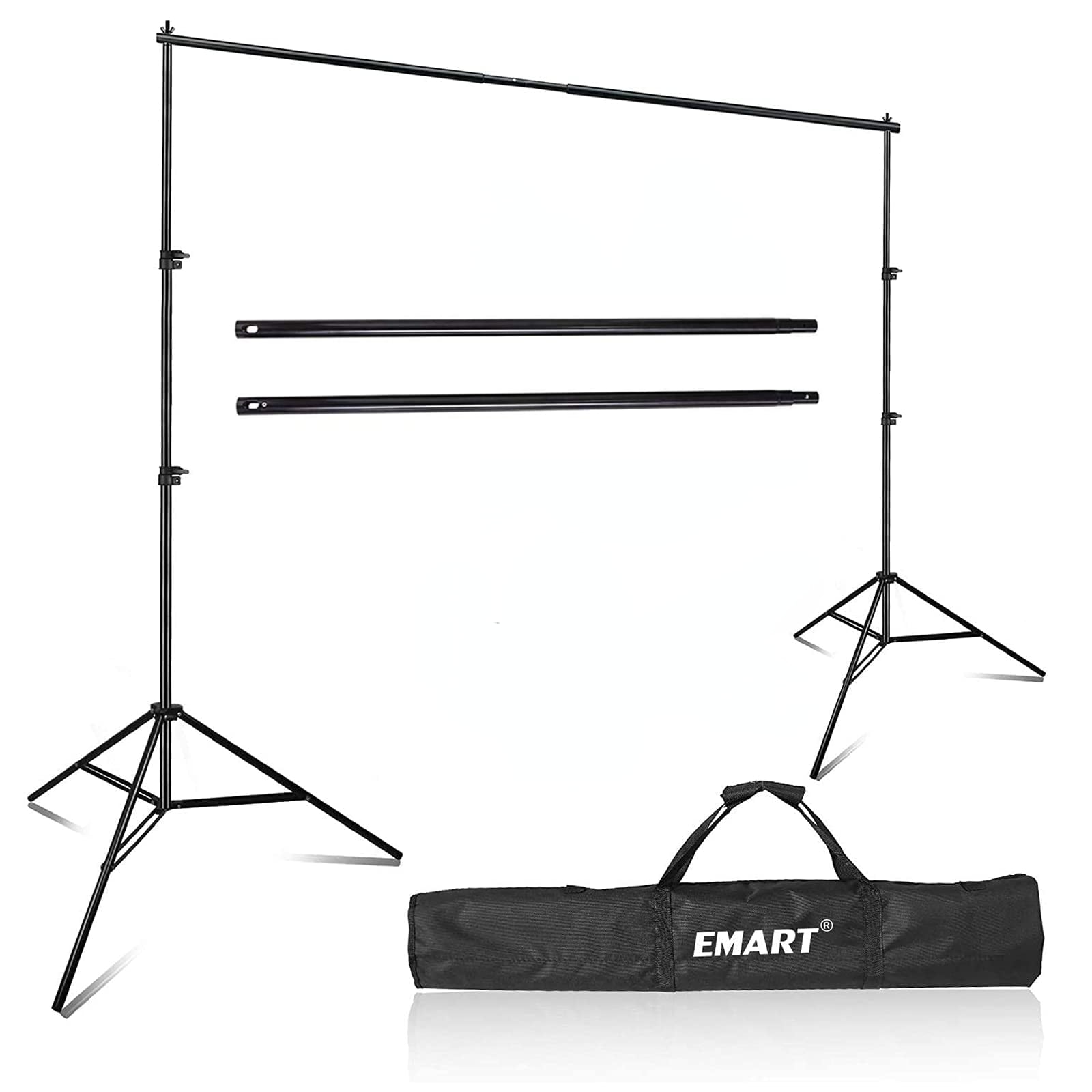 EMART Photography Backdrop Stand, 8 x 8 ft Adjustable Photo Background