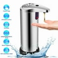 thumbnail image 2 of Touch-Free Rechargeable Soap Pump Dispenser Auto Handfree Sensor Stainless 280Ml, 2 of 6