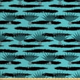 thumbnail image 1 of Exotic Fabric by the Yard, Rhythmic Abstract Tropical Agave Plant Sketch Motifs Illustration Print, Upholstery Fabric for Dining Chairs Home Decor Accents, Seafoam Charcoal Grey by Ambesonne, 1 of 4