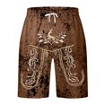 thumbnail image 4 of Shorts Men Men's Oktoberfest Print Distressed Casual Shorts for Festival Celebration and Casual Wear Brown XXXL, 4 of 4