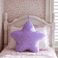 thumbnail image 5 of Gloveleya Plush Pillow Decorative Cushion Cozy Pillow Lavender Purple Star-Shaped 20inches, 5 of 16