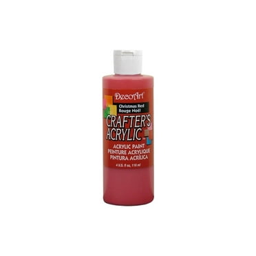 DecoArt Crafter's Acrylic Paint 4oz-Christmas Red