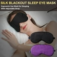 keusn sleep mask silk blackouted soft travel mask with adjustable strap