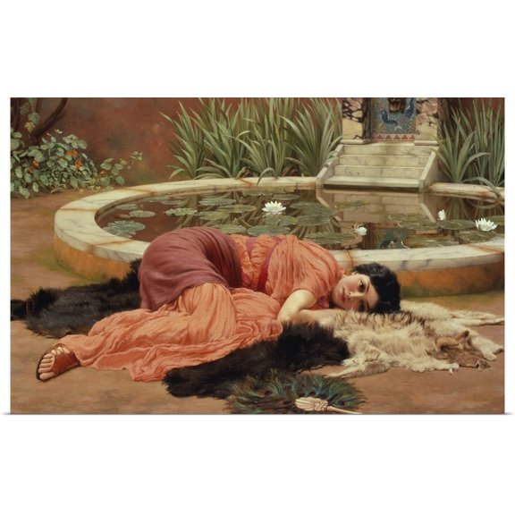 Great BIG Canvas | Rolled John (1861-1922) Godward Poster Print entitled Dolce Far Niente, 1904