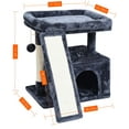 thumbnail image 6 of Small Cat Tree for Indoor Cats，Cat Tower with Scratching Post and Board，Cat House with Perch for Kitten,, 6 of 14