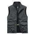 thumbnail image 1 of Birdeem Mens Quick-Drying Work Clothes Jacket Solid Color Stand-Up Collar Zipper Waistcoat, 1 of 12