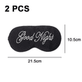 thumbnail image 2 of Embroidered Silk Eye Mask Travel Hotel Nap and Sleep Eye Mask, 2 of 5