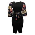 thumbnail image 4 of Vestido Informal de Talla Grande Con Estampado Floral de Burbujas Y Manga Larga Para Mujer Odeerbi  ODB115843, 4 of 7