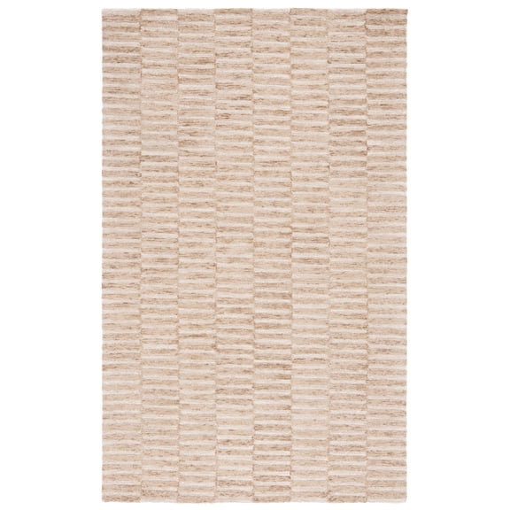 SAFAVIEH Ebony Tanisha Geometric Striped Area Rug, Beige/Brown, 8' x 10'