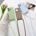 thumbnail image 2 of Crossbody Strap Lanyard Silicone Phone Case For iPhone 15 14 13 12 Mini 11 Pro Max Plus Candy Color Soft TPU Back Cover RJ, 2 of 7