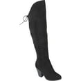 thumbnail image 1 of Women's Journee Collection Spritz-S Wide Calf Over The Knee Boot Black Faux Suede 7.5 M, 1 of 6