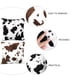 thumbnail image 5 of 2 fundas de almohada con estampado de vaca, funda de almohada de felpa, sin relleno, 5 of 6