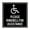 Black, variant on Square please ring bell for assistance Sign (Brushed Silver) Small
