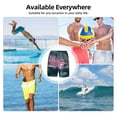 thumbnail image 6 of Sigee Boat Lighthouse Storm Waves Print Mens Swim Trunks with Compression Liner Quick Dry Swim Stretch Beach Shorts with Pockets,S-3XL, 6 of 7