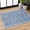 Blue/White-2' x 3' (Rectangular), variant on 2x3 Washable Small Area Rug For Entryway Moss Charcoal Soft Non-slip Indoor Door Mat Distressed Floral Low-pile Kitchen Rugs Neutral Vintage Carpet Entrance Bedside Farmhouse