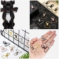 thumbnail image 2 of Raindrops 35pcs  Rotatable Buckle Rings Multi-function Key Rings Rotating Backpack Purse Accessories, 2 of 8