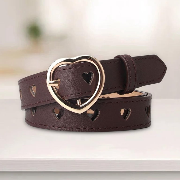 Women PU Leather Belt with Buckle Waist Strap Adjustable  display picture 2