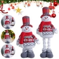 thumbnail image 2 of Adorno Alce Peluche Figuritas Telescópicas Muñeco Nieve Pie Felpa Recuerdos Fiesta Navidad Dibujos Animados Bonitos, 2 of 9