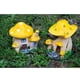 thumbnail image 4 of Estatua de la casa de 2pcs Miniatura De Hadas Jardín Artesanía Resina Casa Micro Paisaje Decoración Amarillo, 4 of 7