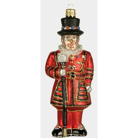 Beefeater Christmas Beefeater Tower of London Guard Guardian Polish Glass Christmas Ornament ()