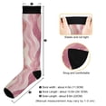 thumbnail image 3 of FORMRS Womens Knee High Socks Casual Long Thick Travel Daily Wear, 2 Pairs, Soft Brown Pattern, 3 of 6