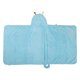thumbnail image 5 of Unique Bargains 1 pieza de toalla con capucha de forro polar de coral absorbente suave diseño clásico azul claro 53 x 31 pulgadas para baño, 5 of 7