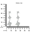 thumbnail image 4 of 14K White Gold 1ct. TDW Princess-cut Diamond Earrings (G-H,VS1-VS2), 4 of 6
