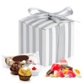 thumbnail image 3 of Juego de 50 piezas para regalos de boda y decoraciones de fiesta Adorables mini cajas de dulces a rayas, 3 of 8