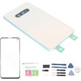 thumbnail image 1 of ZOUSSIQI Phone Outer Front and Back Glass Cover for Galaxy S10e with Pre Installed Tapes Repair Tools, Replacement Rear Glass Cover and Front Outer Screen Glass Cover. (White) CA919-45167, 1 of 9