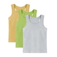 thumbnail image 2 of Girls Cotton Tank Tops 3-Pack Sleeveless Undershirts Multicolor Sizes 90-160,Size 8-9 T, 2 of 9