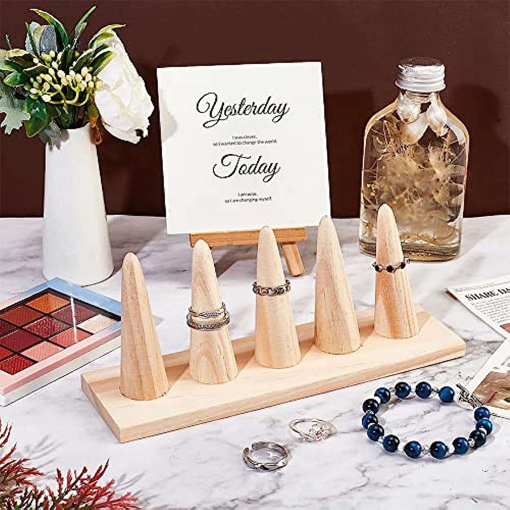 Ring Metal Jewelry Boxes, Organizers & Packaging Wood Ring Display ...