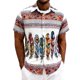 thumbnail image 1 of Camisas Casuales de Manga Corta con Botón Abajo para Hombre con Cuello Abierto Impreso para Vacaciones, Playa Y Ropa Casual Diaria, 1 of 7