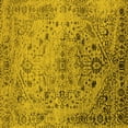 thumbnail image 1 of Ahgly Company Indoor Square Oriental Yellow Industrial Area Rugs, 8' Square, 1 of 4