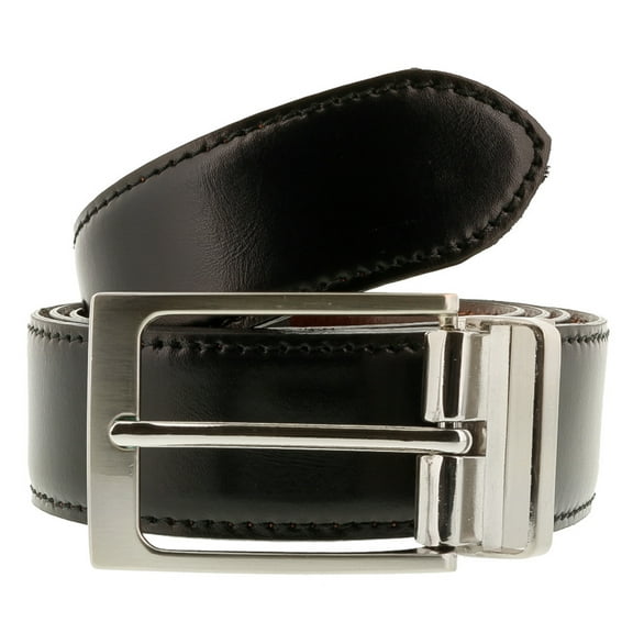 Romeo Gigli C885/35S NERO Black Leather Adjustable Mens Belt for mens