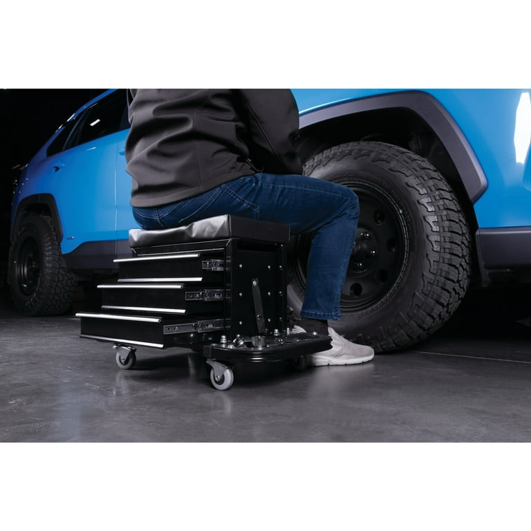 Performance Tool W85025 3-Drawer Rolling Tool Chest Seat Performance Tool W85025 3-Drawer Rolling Tool Chest Seat