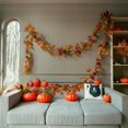 thumbnail image 6 of Thanksgiving Garland With Pumpkin and Pine Cone, Hanging Autumn Leaf Decor for Door, Wall, Staircase, Porch, Balcony, Fireplace - Fall Indoor Decor, 6 of 8