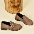 thumbnail image 6 of Tejiojio Fall Clearance Fashion Boots For Women Low Heel Slip Chunky Heel Short Booties, 6 of 6