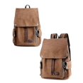 thumbnail image 2 of (BROWN)Backpack Vintage Travel Canvas Leather Backpack For Men, Laptop Backpacks Rucksack, 2 of 5