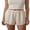 Champagne, variant on LMLYSoH Womens Satin Shorts Loose Casual Solid Color Elastic Waist Mini Shorts Stylish Summer Streetwear